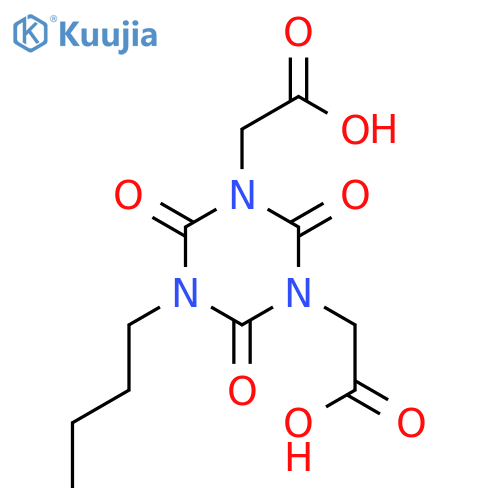 1,3,5-TRIAZINE-1,3(2H,4H)-DIACETIC ACID, 5-BUTYLDIHYDRO-2,4,6-TRIOXO- structure
