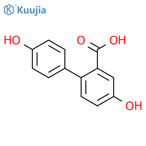 4,4'-DIHYDROXY-BIPHENYL-2-CARBOXYLIC ACID structure