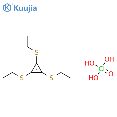 Trihydroxy(oxo)-λ5-chlorane;1,2,3-tris(ethylsulfanyl)cyclopropene structure