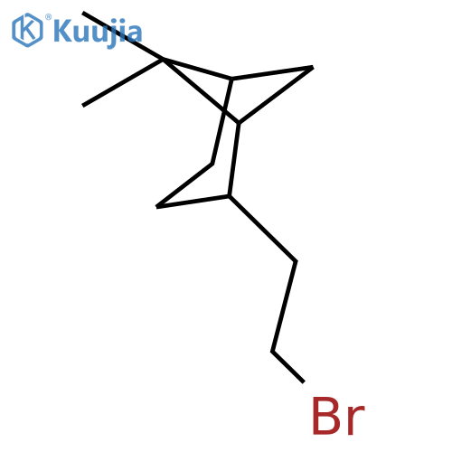 2-(2-bromoethyl)-6,6-dimethylbicyclo3.1.1heptane structure