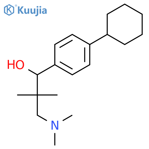 1-(4-cyclohexylphenyl)-3-(dimethylamino)-2,2-dimethylpropan-1-ol structure