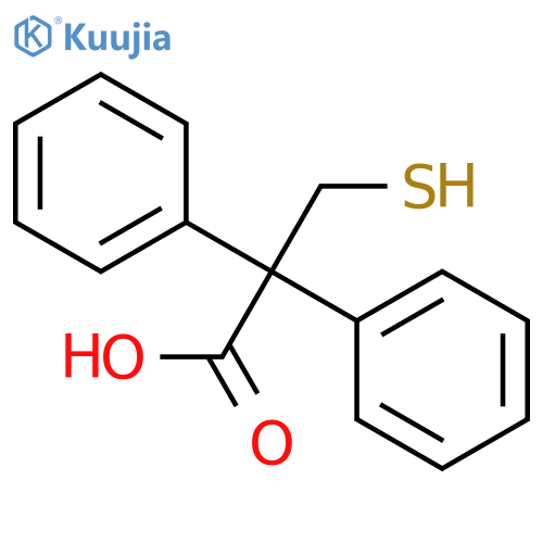 (2,2-diphenyl-3-sulfanylpropanoic acid ) structure