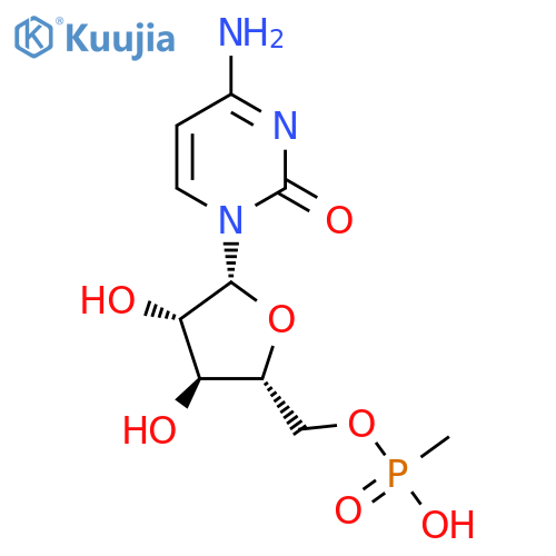 4-Amino-1-(5-O-(hydroxymethylphosphinyl)-beta-D-arabinofuranosyl)-2(1H)-pyrimidinone structure