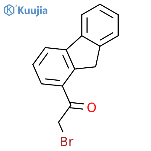 Ethanone, 2-bromo-1-(9H-fluoren-1-yl)- structure