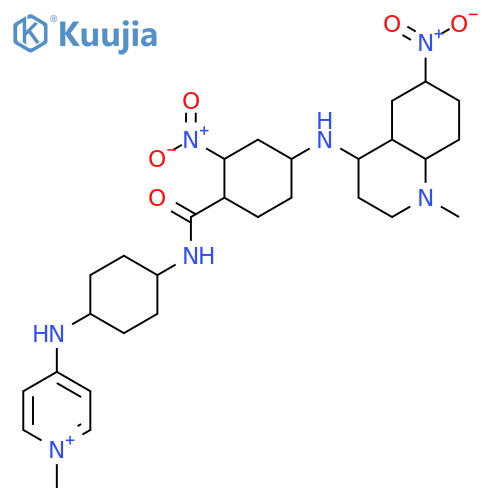 4-[(1-methyl-6-nitroquinolin-1-ium-4-yl)amino]-n-[4-[(1-methylpyridin-1-ium-4-yl)amino]phenyl]-2-nitrobenzamide;iodide structure