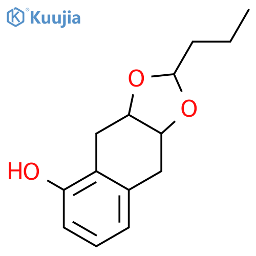 Naphtho[2,3-d]-1,3-dioxol-5-ol, 3a,4,9,9a-tetrahydro-2-propyl- structure