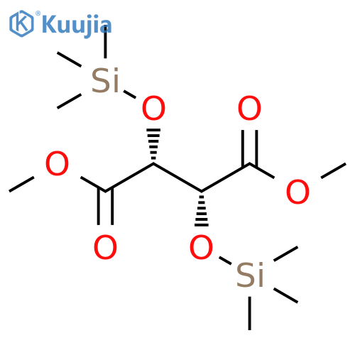 Butanedioic acid, 2,3-bis[(trimethylsilyl)oxy]-, 1,4-dimethyl ester, (2R,3R)-rel- structure
