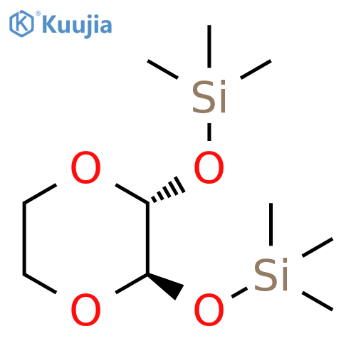 Silane, [1,4-dioxane-2,3-diylbis(oxy)]bis[trimethyl-, trans- structure