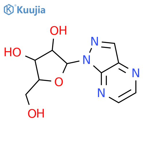 1H-Pyrazolo[3,4-b]pyrazine,1-b-D-ribofuranosyl- structure