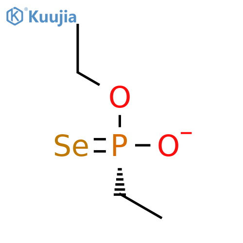Phosphonoselenoic acid, ethyl-, O-ethyl ester, (R)- structure