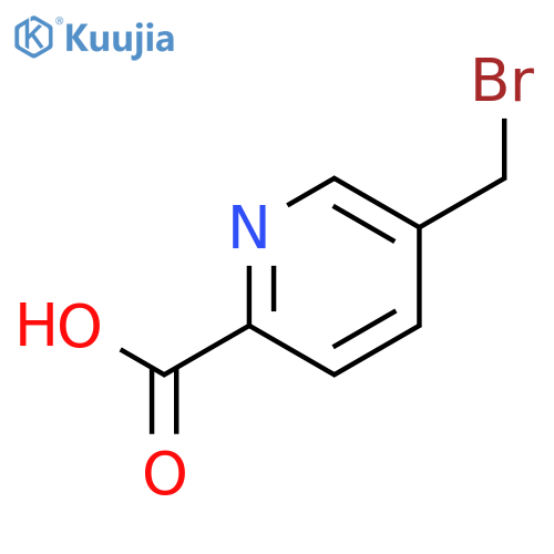2-Pyridinecarboxylic acid, 5-(bromomethyl)- structure