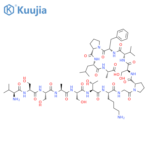 L-Alanine,L-valyl-L-seryl-L-seryl-L-alanyl-L-seryl-L-threonyl-L-lysylglycyl-L-prolyl-L-seryl-L-valyl-L-phenylalanyl-L-prolyl-L-leucyl- structure