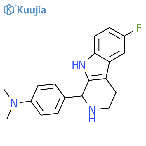 4-(6-Fluoro-2,3,4,9-Tetrahydro-1h-β-Carbolin-1-Yl)-N,N-Dimethylaniline structure