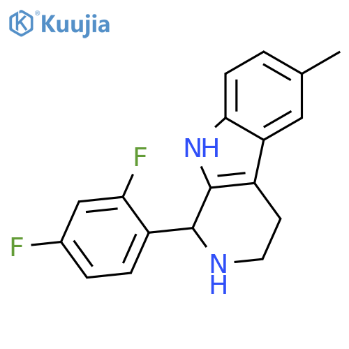 1-(2,4-Difluorophenyl)-6-methyl-2,3,4,9-tetrahydro-1H-β-carboline structure