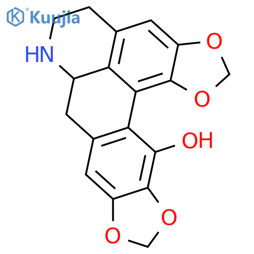1,2,9,10,11-Pentahydroxyaporphine; (S)-form, 1,2:9,10-Bis(methylene) ether, N-de-Me structure