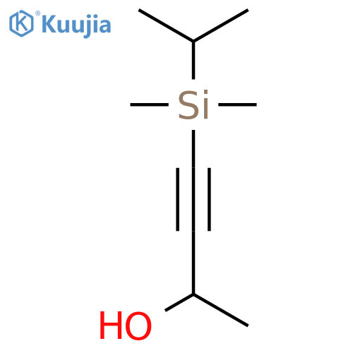 3-Butyn-2-ol, 4-[dimethyl(1-methylethyl)silyl]- structure