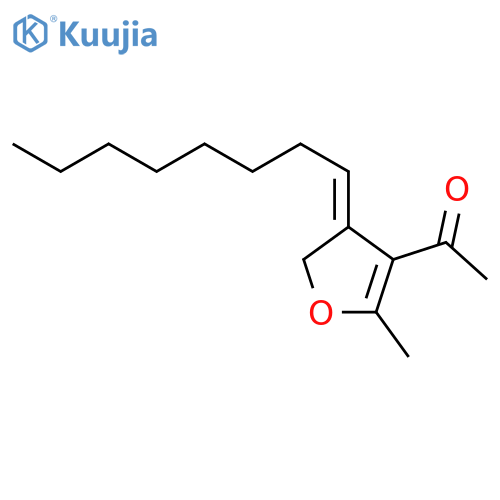 ETHANONE, 1-[(4Z)-4,5-DIHYDRO-2-METHYL-4-OCTYLIDENE-3-FURANYL]- structure
