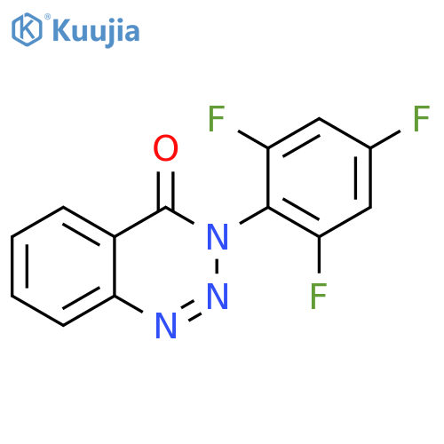 1,2,3-Benzotriazin-4(3H)-one, 3-(2,4,6-trifluorophenyl)- structure