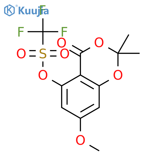 7-Methoxy-2,2-dimethyl-4-oxo-4H-1,3-benzodioxin-5-yl Triflate structure