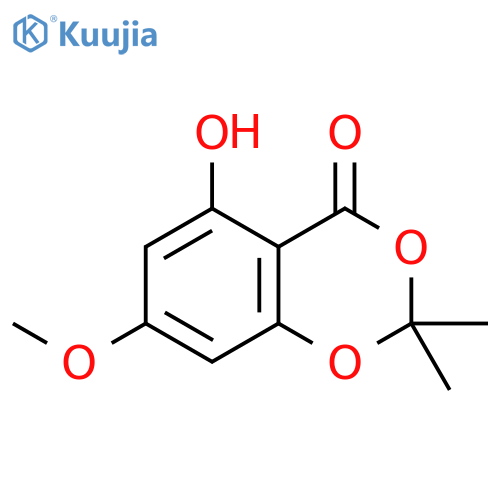 5-Hydroxy-7-methoxy-2,2-dimethyl-4H-1,3-benzodioxin-4-one structure