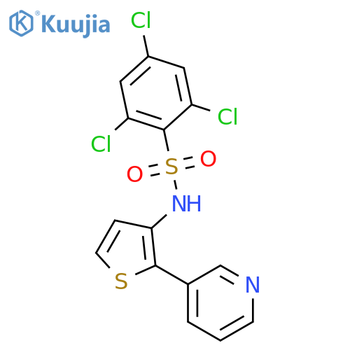 Benzenesulfonamide, 2,4,6-trichloro-N-[2-(3-pyridinyl)-3-thienyl]- structure