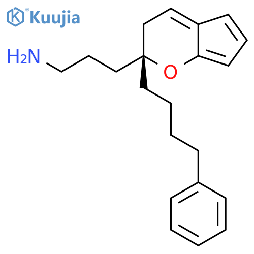4-BENZOFURANPROPANAMINE, 2,3-DIHYDRO-2-(4-PHENYLBUTYL)-, (2R)- structure
