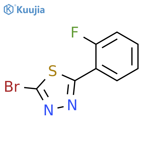 1,3,4-Thiadiazole, 2-bromo-5-(2-fluorophenyl)- structure