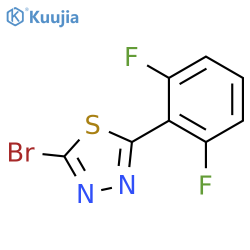 1,3,4-Thiadiazole, 2-bromo-5-(2,6-difluorophenyl)- structure