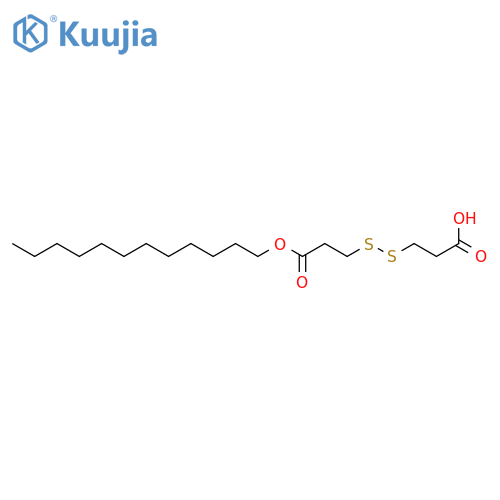 Propanoic acid, 3-[(2-carboxyethyl)dithio]-, 1-dodecyl ester structure