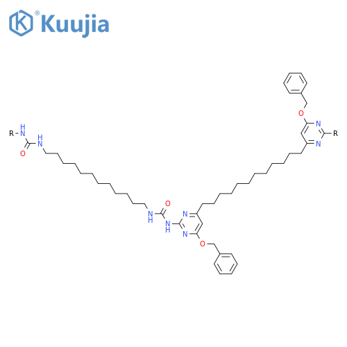 POLY[[6-(PHENYLMETHOXY)-2,4-PYRIMIDINEDIYL]-1,12-DODECANEDIYL[6-(PHENYLMETHOXY)-4,2-PYRIMIDINEDIYL]IMINOCARBONYLIMINO-1,12-DODECANEDIYLIMINOCARBONYLIMINO] structure
