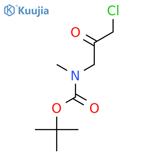 tert-butyl 3-chloro-2-oxopropylmethylcarbamate structure