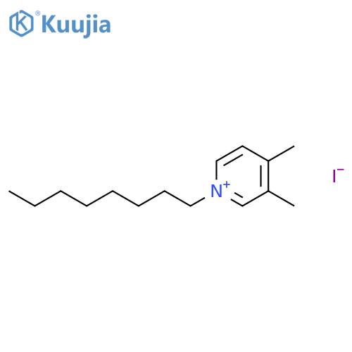 Pyridinium, 3,4-dimethyl-1-octyl-, iodide structure