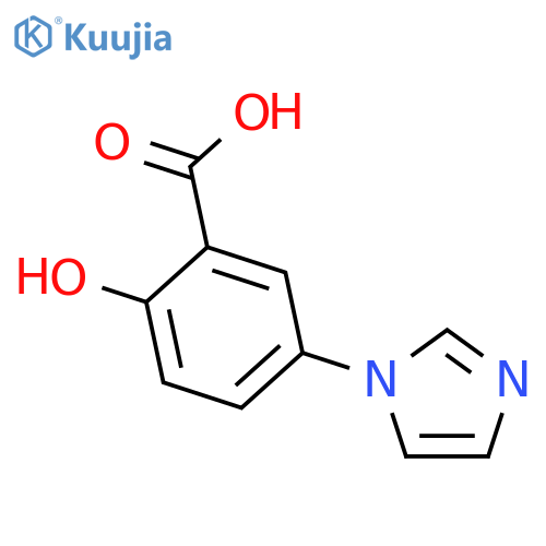2-hydroxy-5-(1H-imidazol-1-yl)benzoic Acid structure