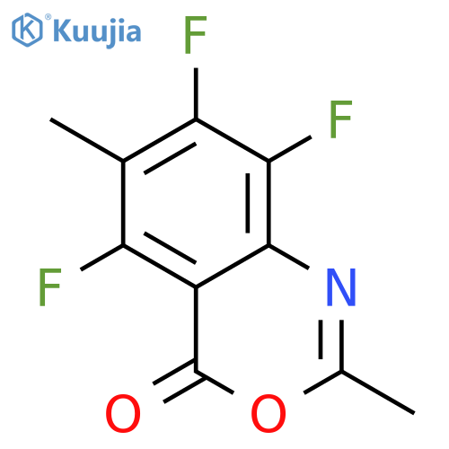 4H-3,1-Benzoxazin-4-one, 5,7,8-trifluoro-2,6-dimethyl- structure