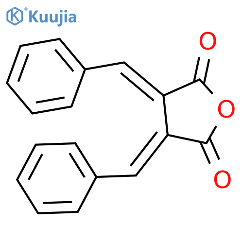 2,5-Furandione, dihydro-3,4-bis(phenylmethylene)-, (E,E)- structure