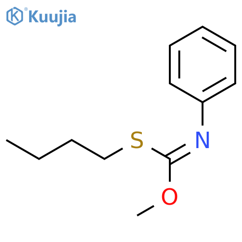 Carbonimidothioic acid, phenyl-, S-butyl O-methyl ester structure