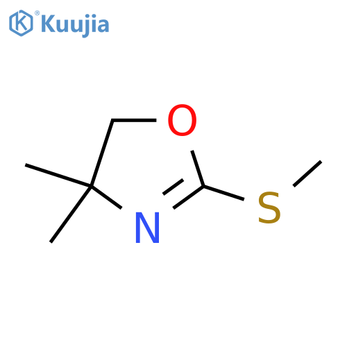 4,5-Dihydro-4,4-dimethyl-2-(methylthio)oxazole structure