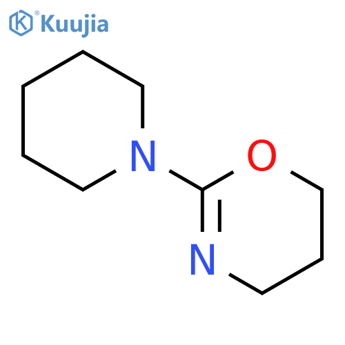 4H-1,3-Oxazine, 5,6-dihydro-2-(1-piperidinyl)- structure