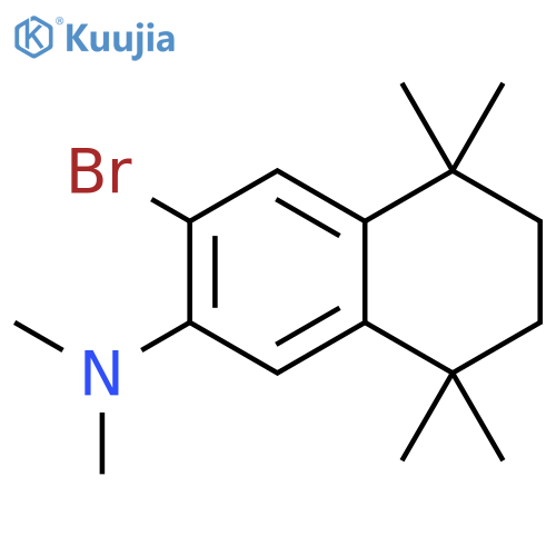 2-Naphthalenamine,3-bromo-5,6,7,8-tetrahydro-N,N,5,5,8,8-hexamethyl- structure
