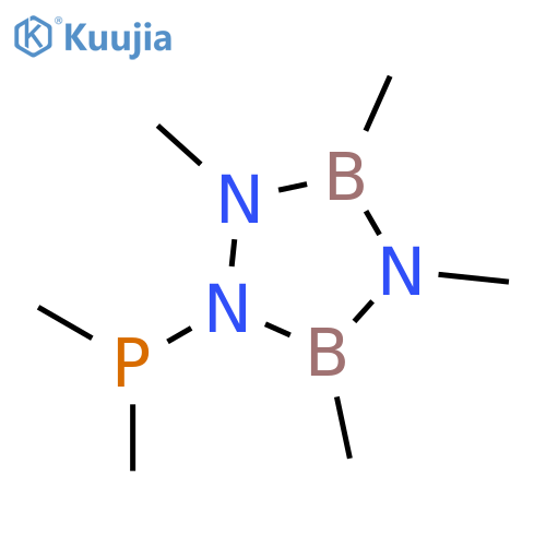 1-(dimethylphosphanyl)-2,3,4,5-tetramethyl-1,2,4,3,5-triazadiborolidine structure