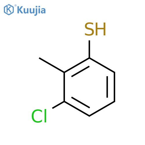 BENZENETHIOL, 3-CHLORO-2-METHYL- structure