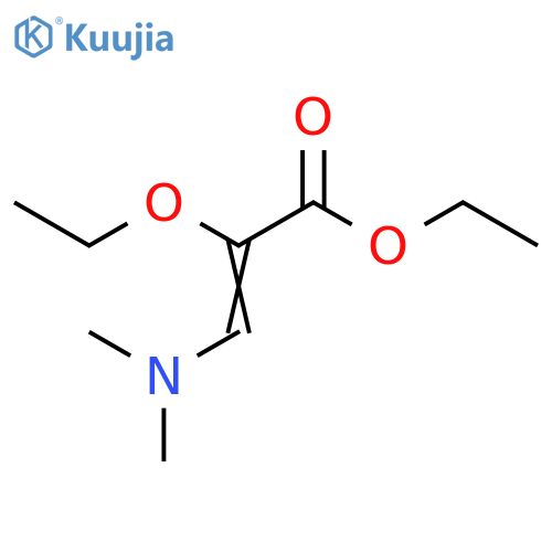 Ethyl 3-(dimethylamino)-2-ethoxyacrylate structure