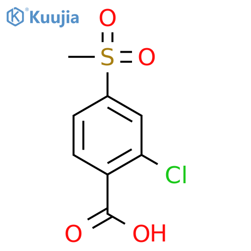 2-chloro-4-methanesulfonylbenzoic acid structure