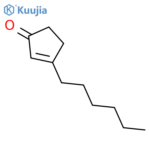 2-Cyclopenten-1-one, 3-hexyl- structure