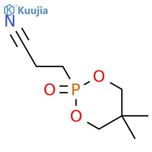 3-(5,5-dimethyl-2-oxido-1,3,2-dioxaphosphinan-2-yl)propanenitrile structure