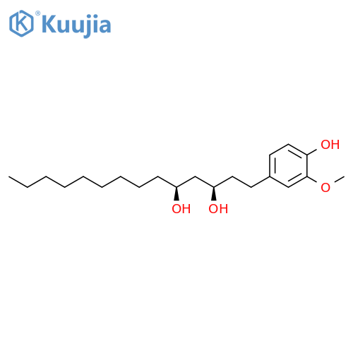 3,5-Tetradecanediol,1-(4-hydroxy-3-methoxyphenyl)-, (3R,5S)- structure
