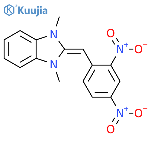 1H-Benzimidazole,2-[(2,4-dinitrophenyl)methylene]-2,3-dihydro-1,3-dimethyl- structure