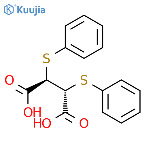 BUTANEDIOIC ACID, 2,3-BIS(PHENYLTHIO)-, (R*,R*)- structure