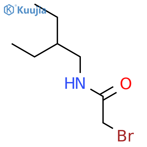 2-bromo-N-(2-ethylbutyl)acetamide structure