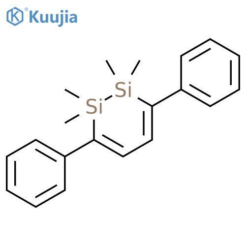 1,2-Disilacyclohexa-3,5-diene, 1,1,2,2-tetramethyl-3,6-diphenyl- structure